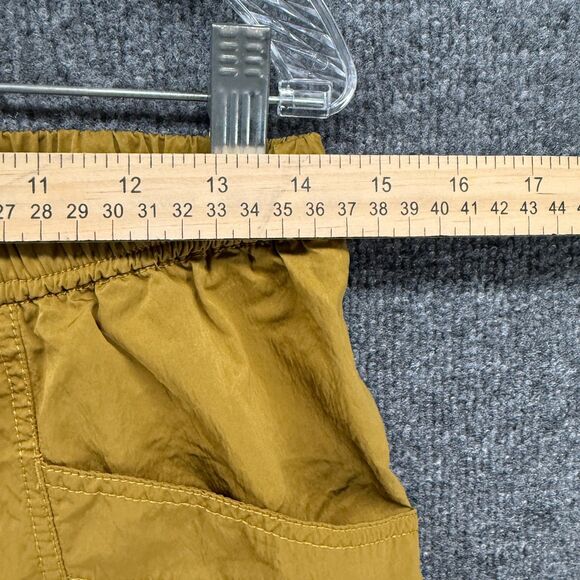 Free People Pants XS Mustard Parachute Cargo Pull On Nylon Wide Leg Baggy Loose - Picture 9 of 11